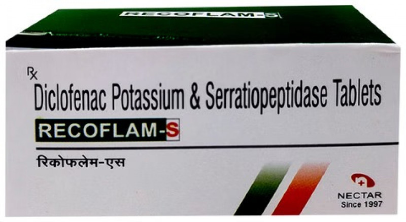 Recoflam S 50mg/10mg Tablet Recoflam S 50mg/10mg Tablet