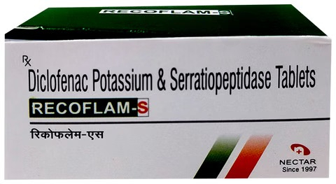 Recoflam S 50mg/10mg Tablet