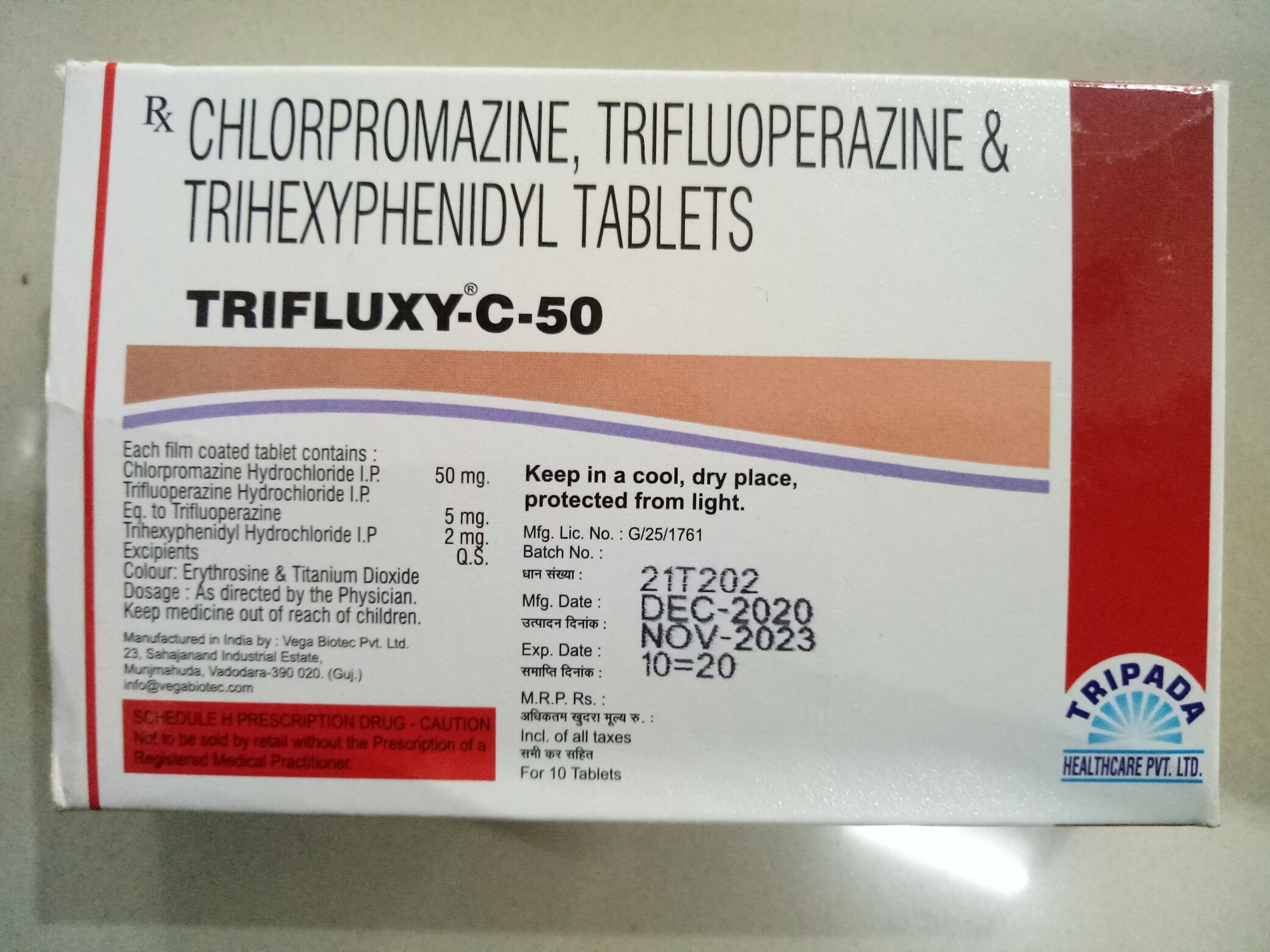 Trifluxy C 50mg/2mg/5mg Tablet