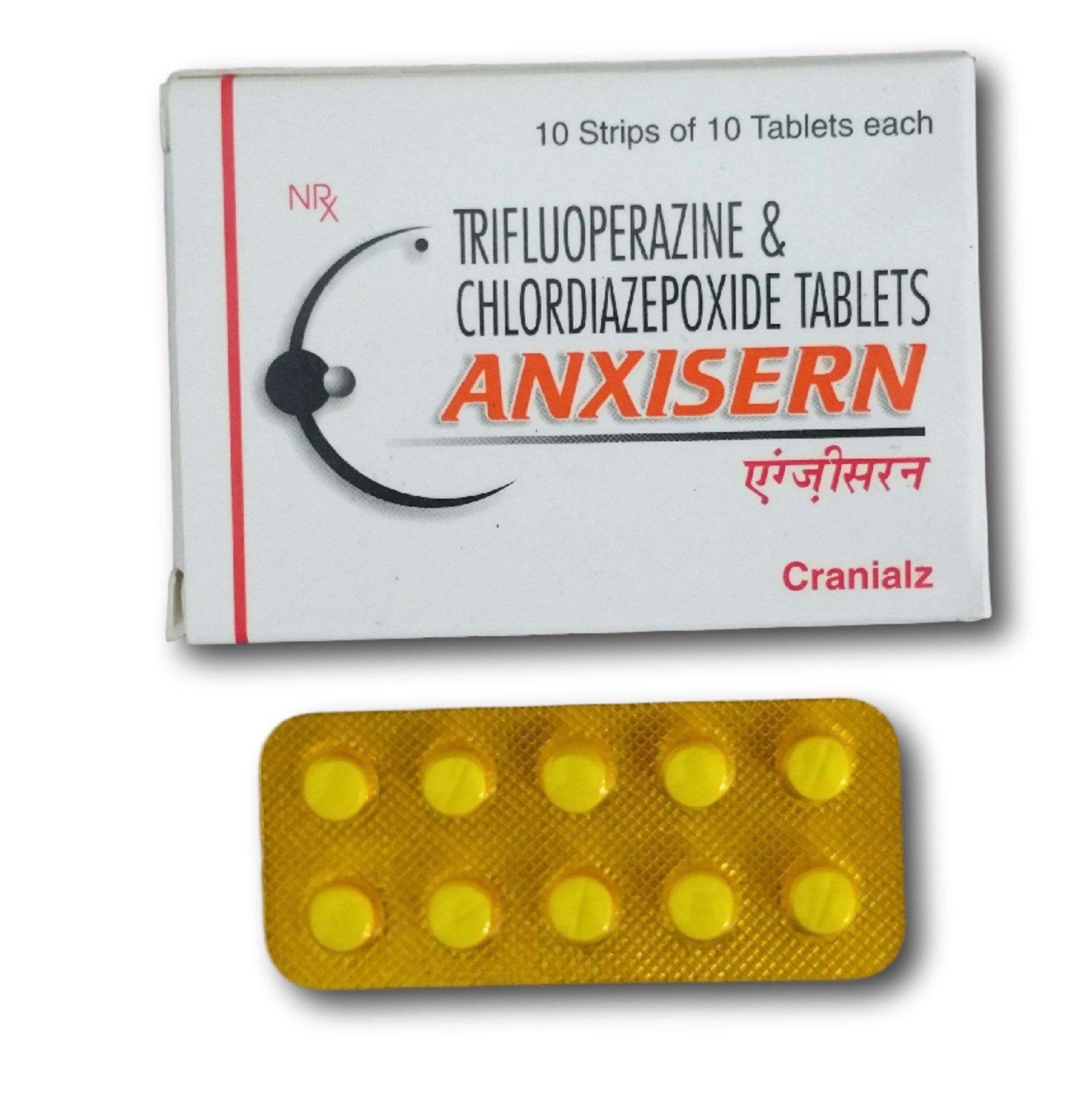 Anxisern 10 mg/1 mg Tablet