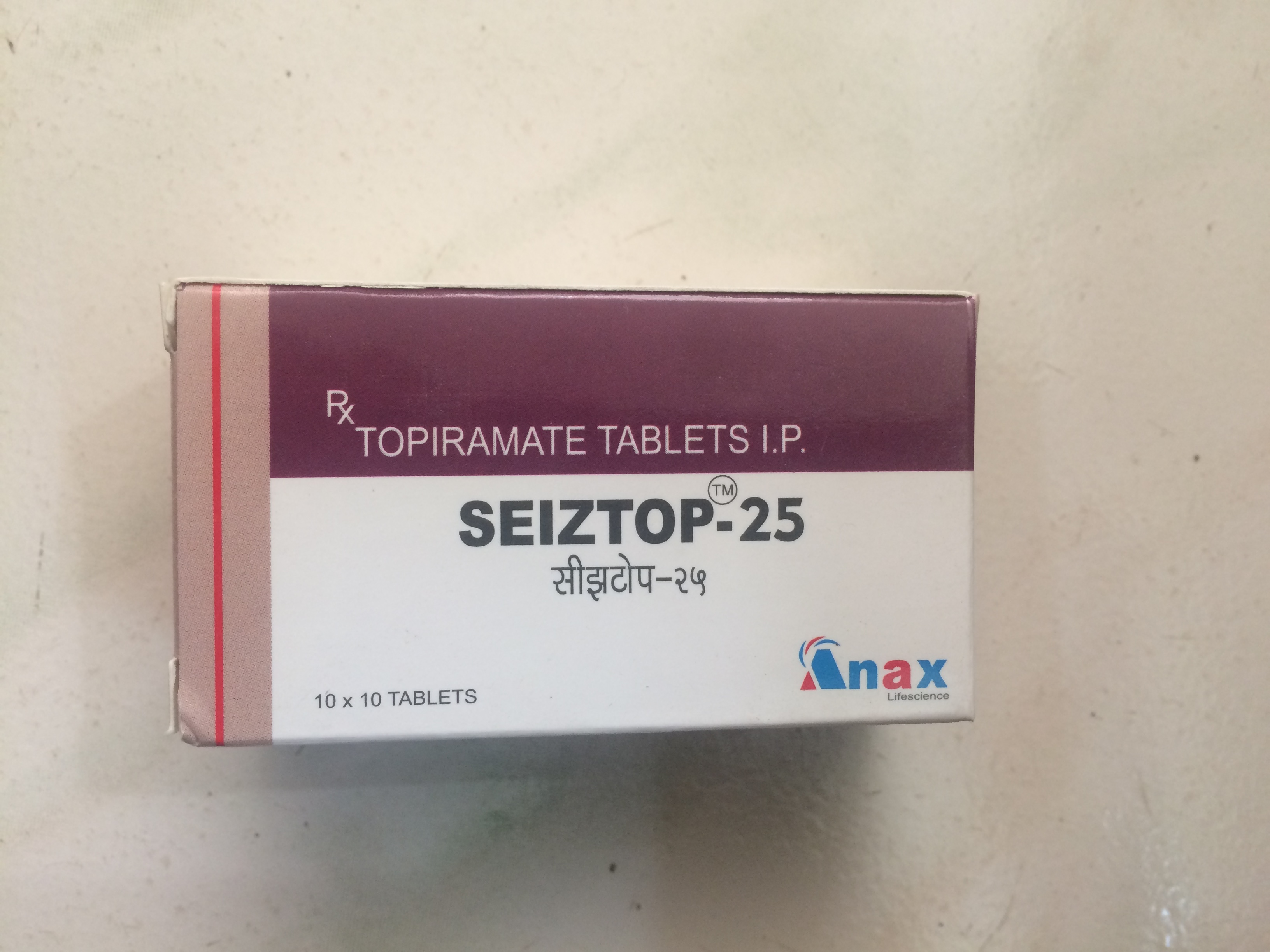 Seiztop 25mg Tablet