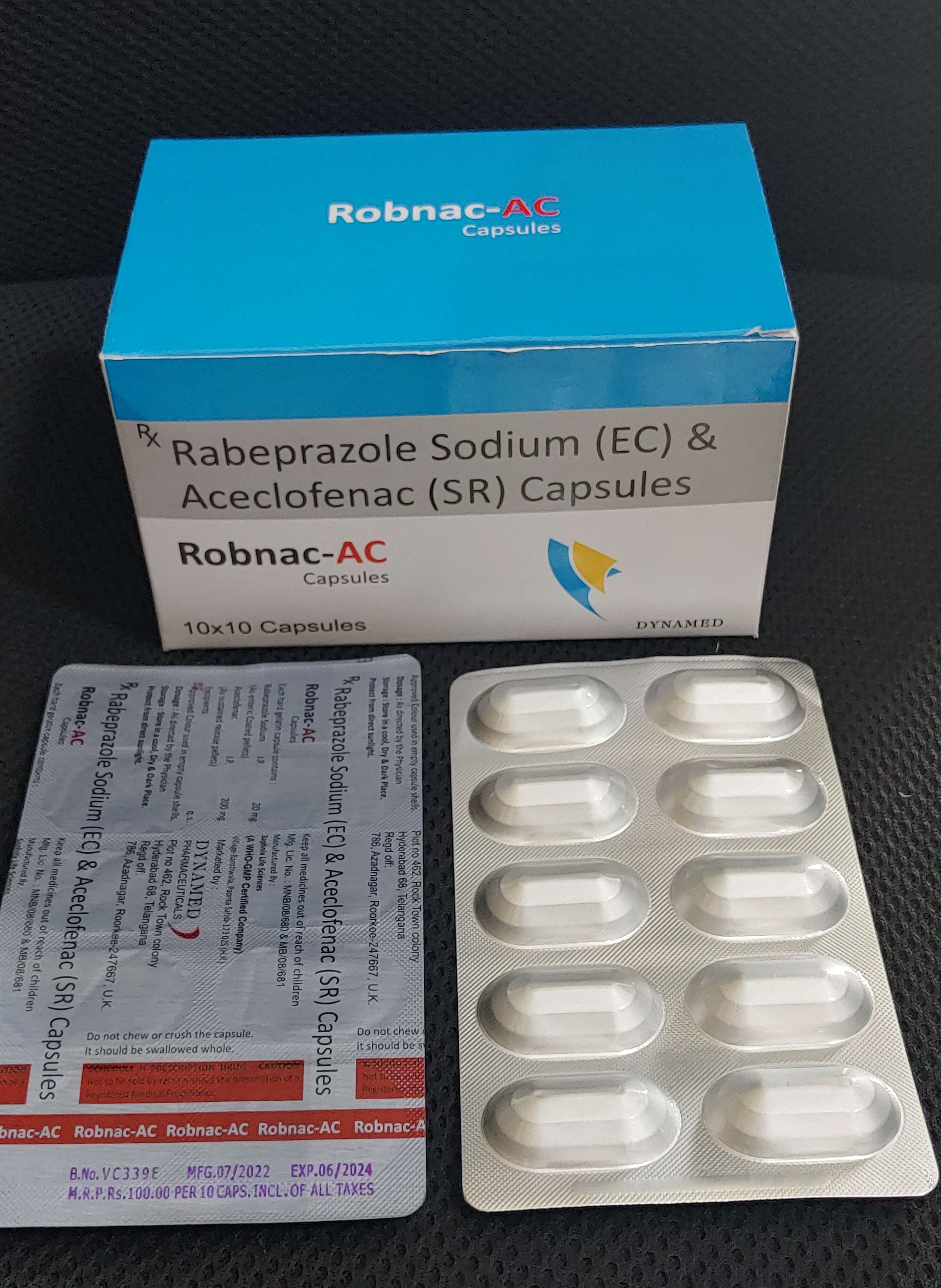 Robnac AC 200mg/20mg Capsule SR