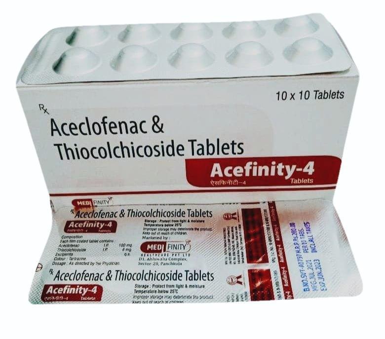 Acefinity 100mg/4mg Tablet