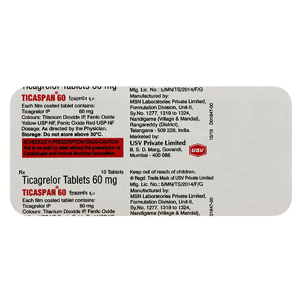 Ticaspan 60 Tablet
