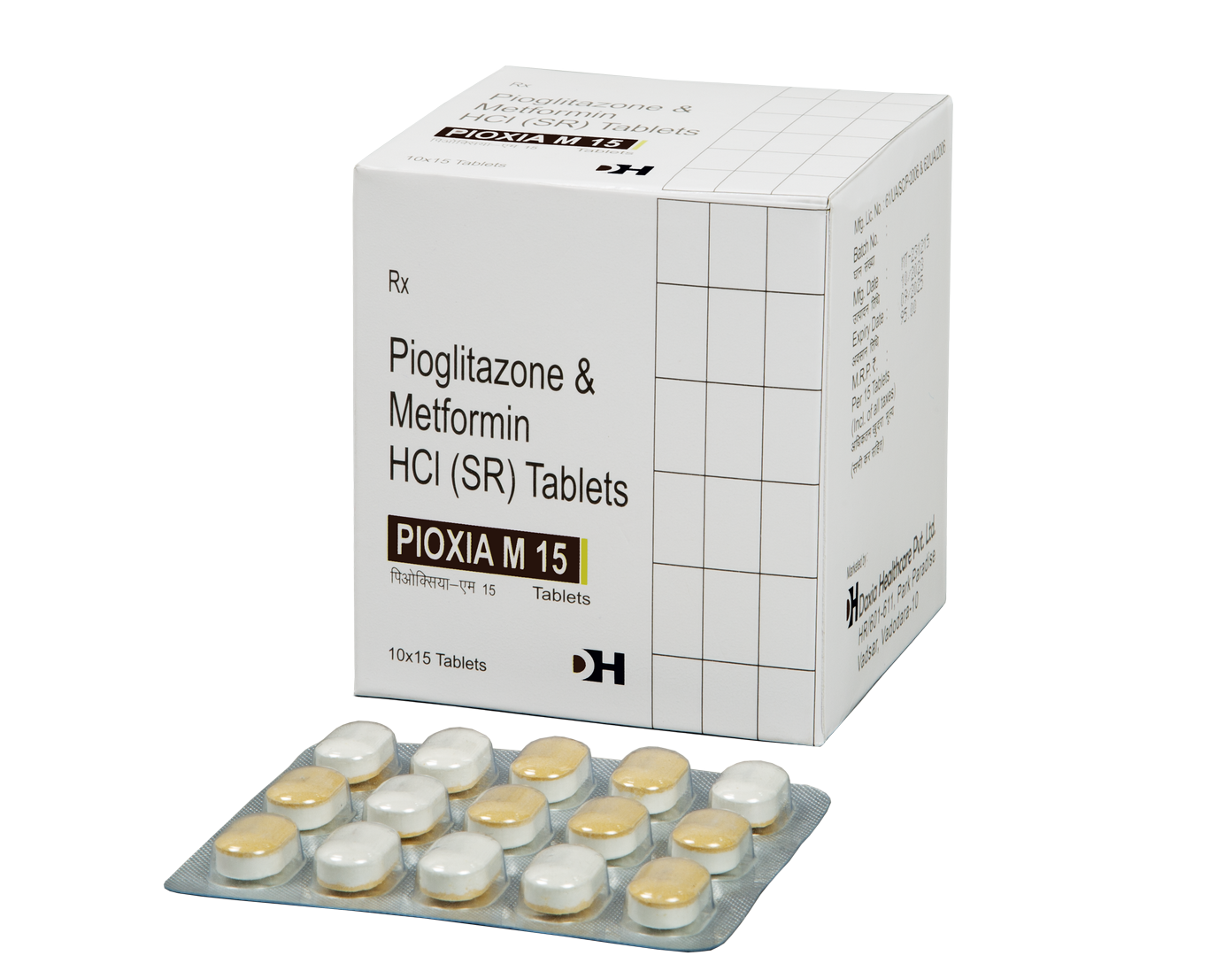 Pioxia M 15mg/500mg Tablet