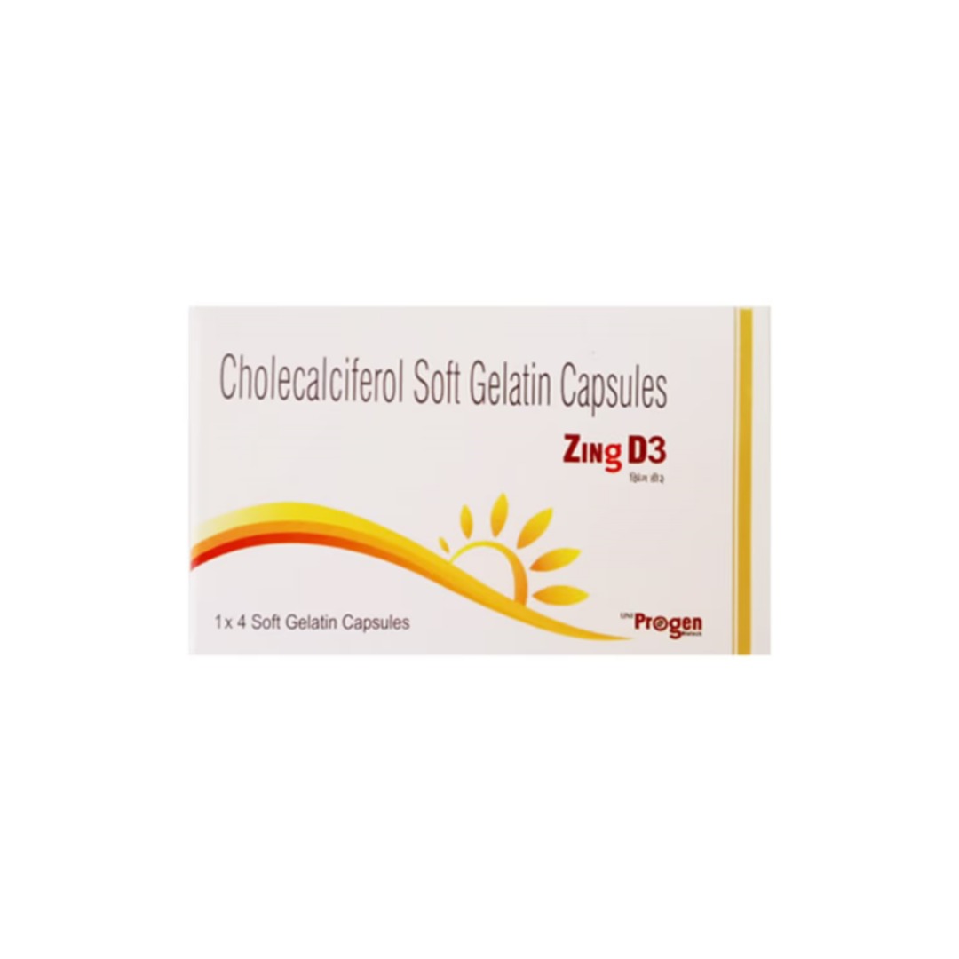 Zing Lab Zing D3 Soft Gelatin Capsule - Uses, Benefits, Side Effects & Price